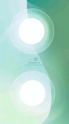 清新渐变背景前的彩色圆球,时尚 清新渐变背景前的彩色圆球,时尚