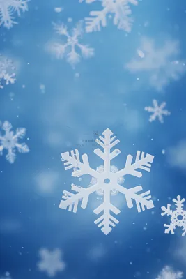 小雪雪花唯美清新蓝色节气海报背景 小雪雪花唯美清新蓝色节气海报背景