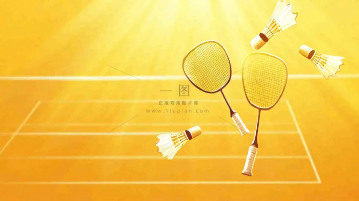 羽毛球竞技运动摄影图 