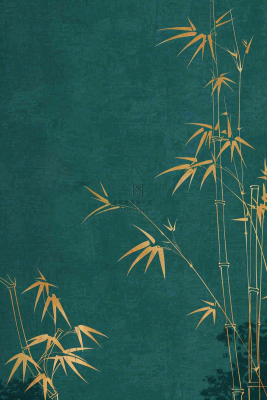 端午佳节竹子插画中国风绿色清雅静背景 端午佳节竹子插画中国风绿色清雅静背景
