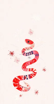 蛇年春节新年背景