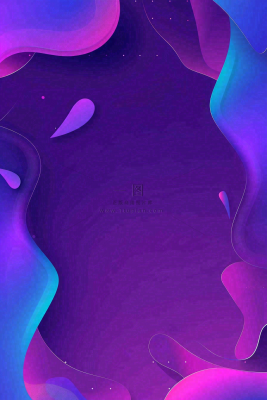 紫色渐变几何形体愚人节背景