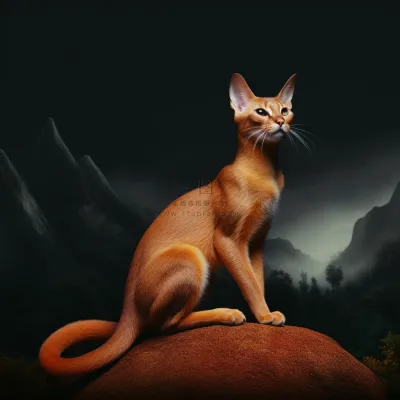 雀猫宠物猫摄影图