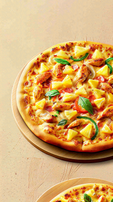 西餐美食披萨摄影图 背景