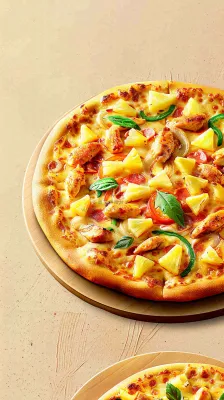 西餐美食披萨摄影图 背景