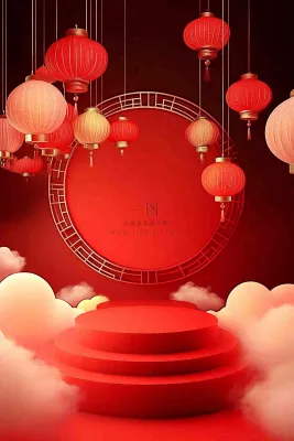 年货节促销电商背景 年货节促销电商背景