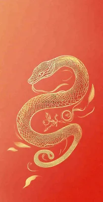 蛇年春节新年背景