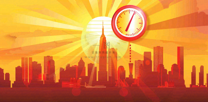 高温预警通知公告背景 高温预警通知公告背景