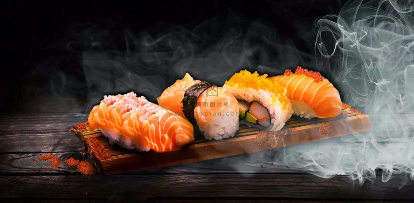 日韩料理美食摄影图背景