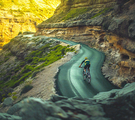 骑自行车登山车热血体育运动，山地自行车比赛户外极限摄影图