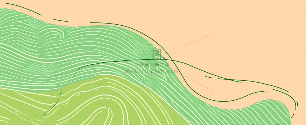 绿色清新条纹波浪简约背景 绿色清新条纹波浪简约背景