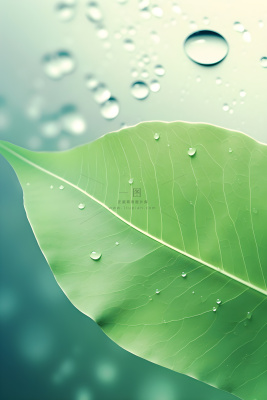 简约清新渐变黄绿色树叶纹理背景 简约清新渐变黄绿色树叶纹理背景