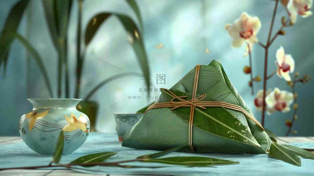 端午节粽子场景背景