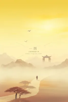 意境复古风节气背景 意境复古风节气背景