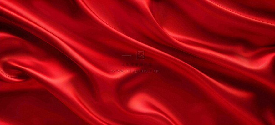 深红色丝绸纹理背景