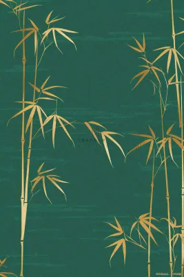 端午佳节竹子插画中国风绿色清雅静背景 端午佳节竹子插画中国风绿色清雅静背景