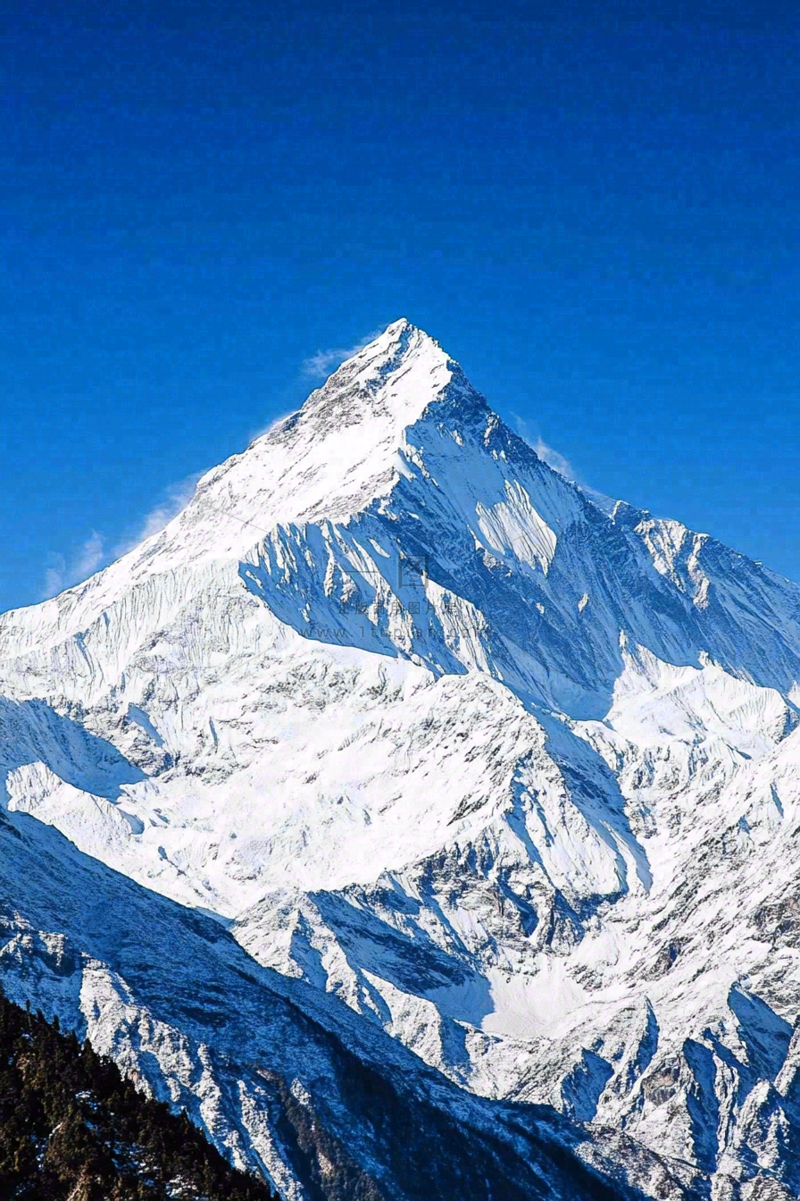 高原高山雪山风光风景摄影图