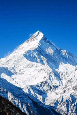 高原高山雪山风光风景摄影图