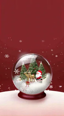 圣诞节卡通插画背景