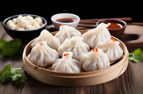 包子汤包小笼包早餐美食摄影图