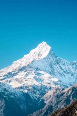 高原高山雪山风光风景摄影图