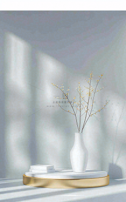 美妆护肤3d展台清新背景 美妆护肤3d展台清新背景