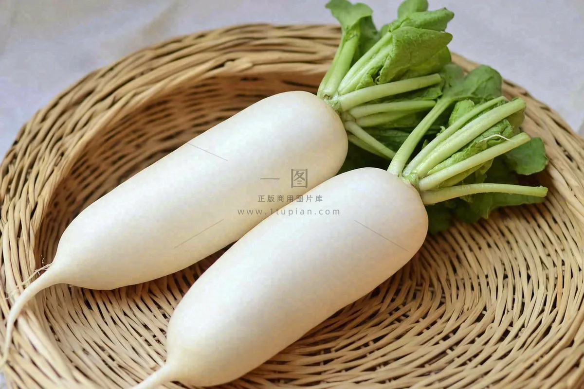 白萝卜蔬菜摄影图