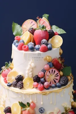 生日蛋糕水果蛋糕奶油节日甜点摄影图 生日蛋糕水果蛋糕奶油节日甜点摄影图