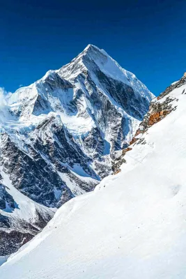 高原高山雪山风光风景摄影图