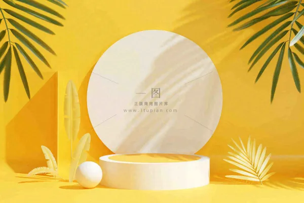 电商促销简约立体几何海报背景电商C4D展台背景 电商促销简约立体几何海报背景电商C4D展台背景