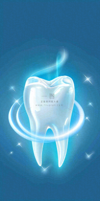 牙医牙科牙齿清洁美白插画背景