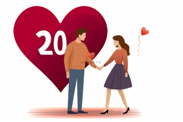 情人节520粉红爱心恋人情侣浪漫海报素材背景