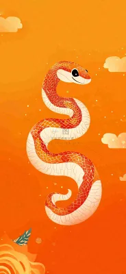 蛇年春节新年背景