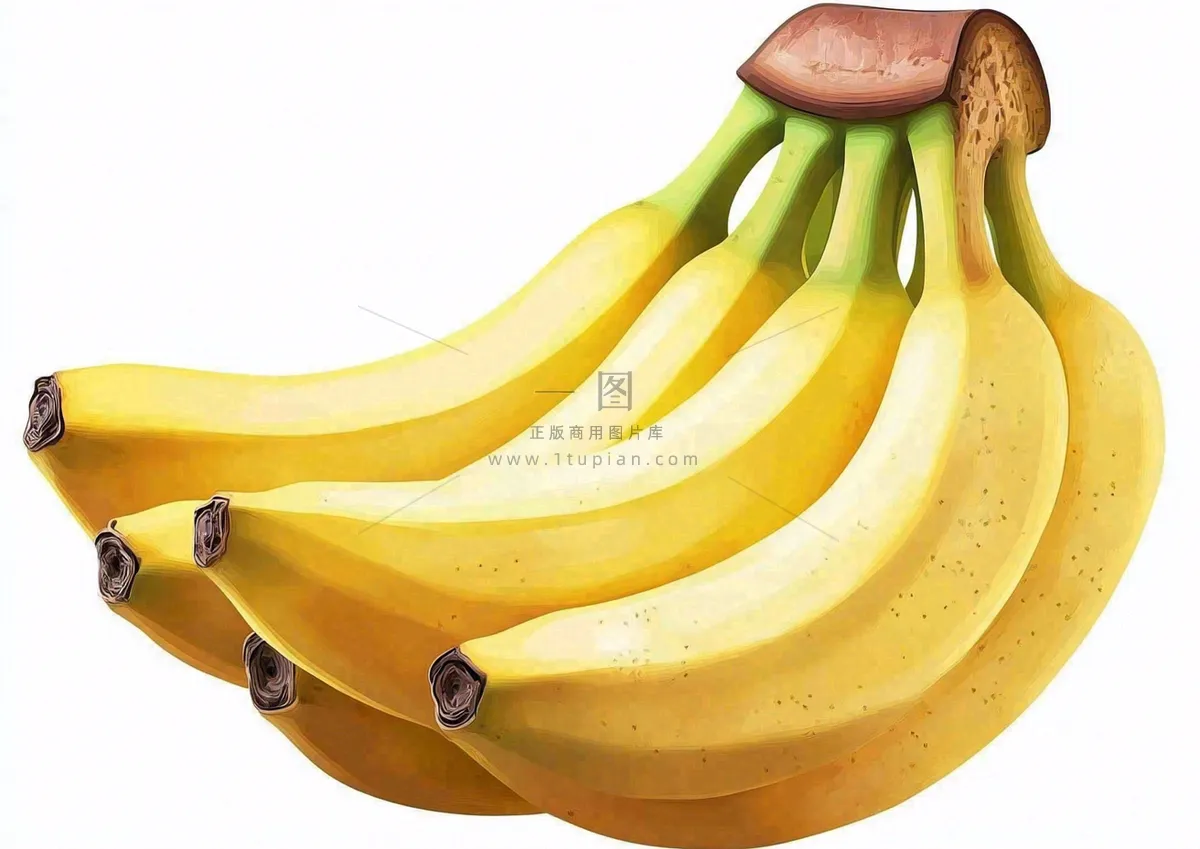 黄香蕉水果成熟摄影图