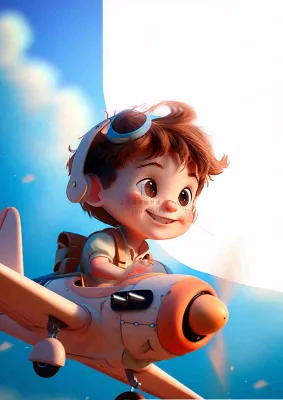 卡通飞行男孩少年可爱儿童节日,玩耍乐趣玩具 卡通飞行男孩少年可爱儿童节日,玩耍乐趣玩具