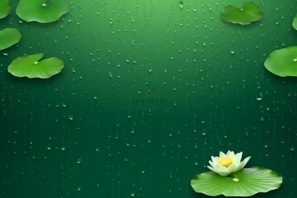 中国风传统绿色莲花简约背景 中国风传统绿色莲花简约背景