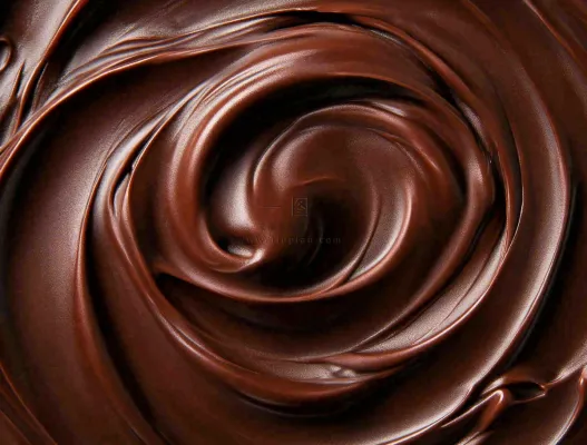 融化的黑巧巧克力美食摄影图 融化的黑巧巧克力美食摄影图