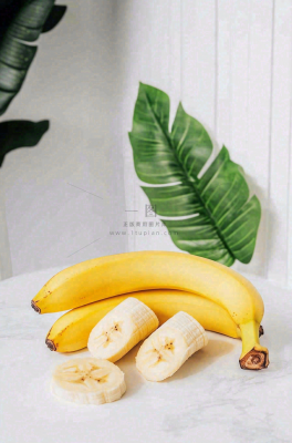 黄香蕉水果成熟摄影图