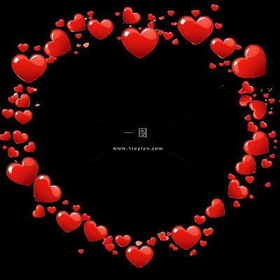 爱心边框粉色素材背景 爱心边框粉色素材背景