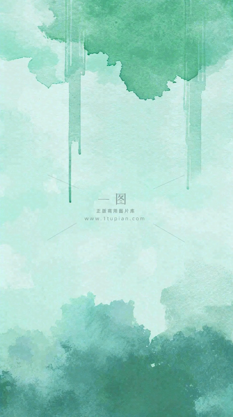 意境绿色水墨纹理背景