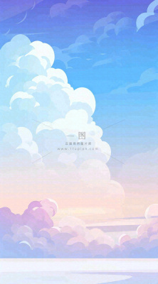 蓝紫色天空白云清新浪漫落日海上倒影 蓝紫色天空白云清新浪漫落日海上倒影