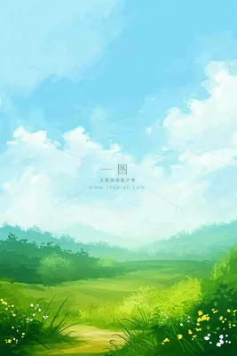 春天野外绿草繁花阳光明媚立春，春分，野外郊游，踏青，春游