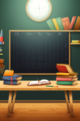 讲台教室黑板学校背景