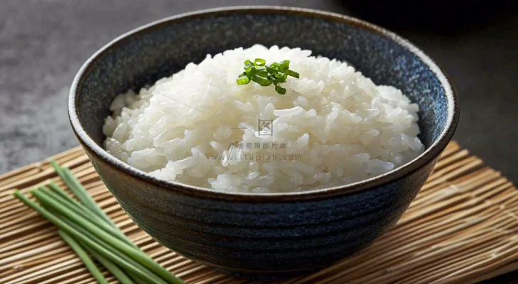 白米饭主食粮食食物摄影图