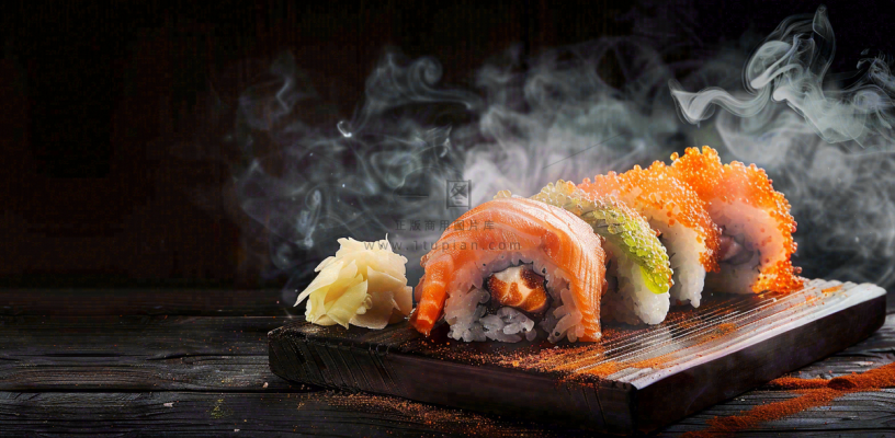 日韩料理美食摄影图背景