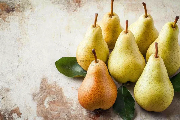 新鲜水果梨子摄影图