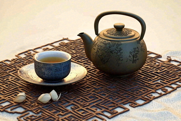 茶叶品茶茶道文化古色古香摄影图