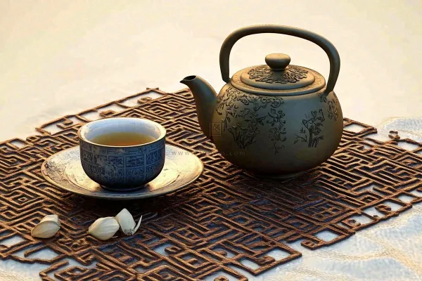 茶叶品茶茶道文化古色古香摄影图