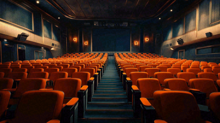 豪华电影院观影厅场景摄影图
