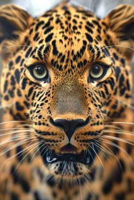 猎豹头部特写摄影图